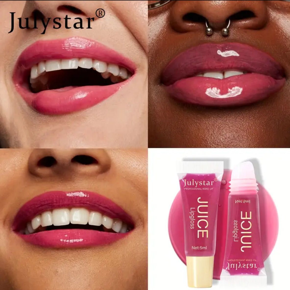 Dudu Lip Nourishing Water Gloss - Long - lasting Mirror Moisturizing Lip Oil with Natural Fruit Flavor - SIRISE LLC