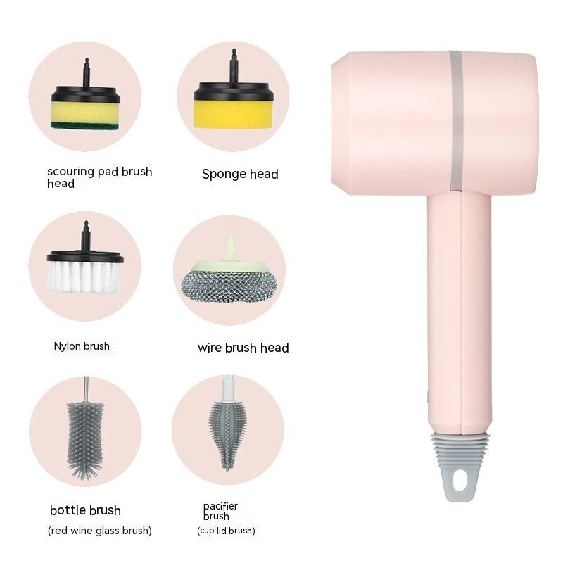 Electric Cleaning Brush Dishwashing Brush Automatic Wireless USB Rechargeable Professional Kitchen Bathtub Tile Cleaning Brushes - SIRISE LLCAccessories