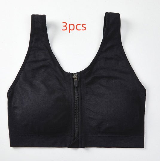 Front Zipper Sports Bra Shockproof High Strength Beauty Back - SIRISE LLCAccessories