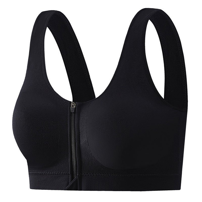 Front Zipper Sports Bra Shockproof High Strength Beauty Back - SIRISE LLCAccessories