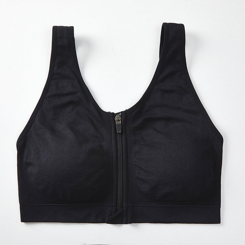 Front Zipper Sports Bra Shockproof High Strength Beauty Back - SIRISE LLCAccessories