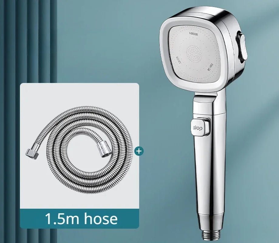 High Pressure Water Saving Shower Head with 3 Adjustable Modes - Eco - Friendly ABS Material for Ultimate Shower Experience - SIRISE LLC