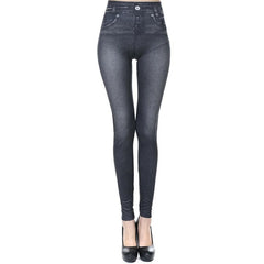 High Waisted Jeggings - Denim Leggings - SIRISE LLCAccessories