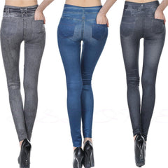 High Waisted Jeggings - Denim Leggings - SIRISE LLCAccessories