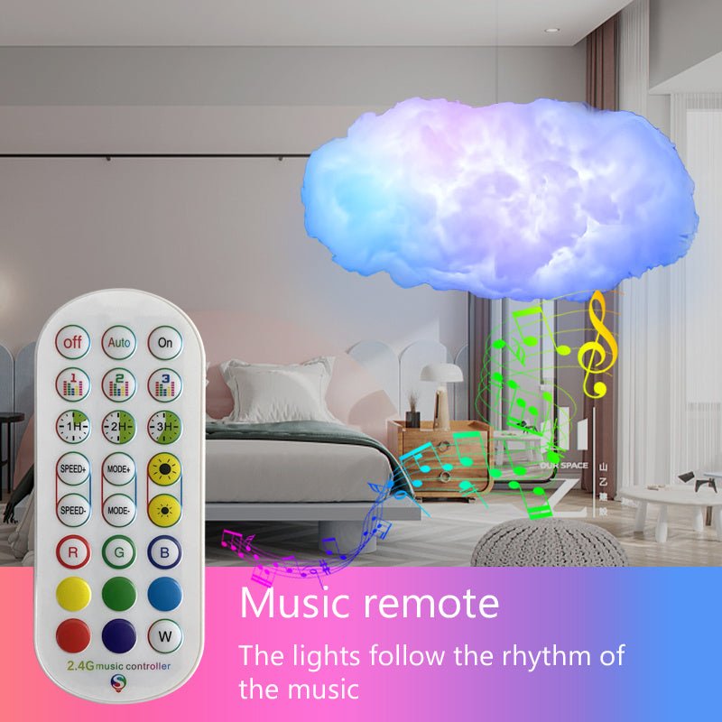 Light Lightning Simulation Clouds Bedroom Room Light USB Cloud Light APP Control Music Synchronization 3D RGBIC Ambient - SIRISE LLCAccessories