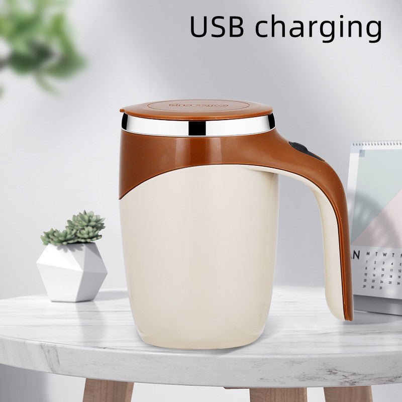 Rechargeable Model Automatic Stirring Cup Coffee Cup High Value Electric Stirring Cup Lazy Milkshake Rotating Magnetic Water Cup - SIRISE LLCAccessories