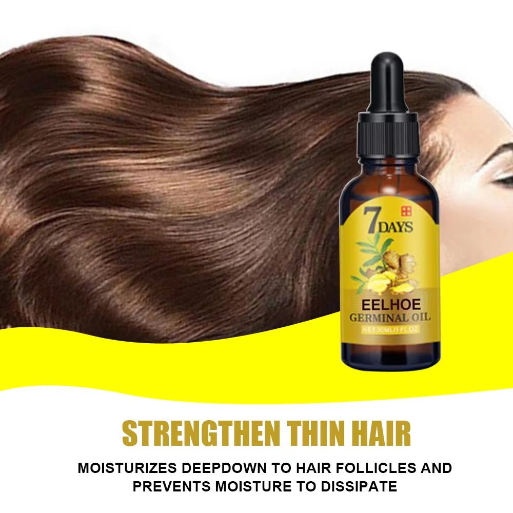 Revitalize Your Hair with EELHOE Ginger Hair Growth Oil - Natural Anti - Hair Loss Treatment for Hydration & Nourishment - SIRISE LLC