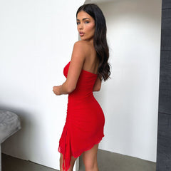 Tube - top Split Dress Fashion Backless Short Dresses - SIRISE LLCWomen's