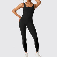 Women Sleeveless Flare Jumpsuits Fitness Yoga Long Pants - SIRISE LLCWomen's