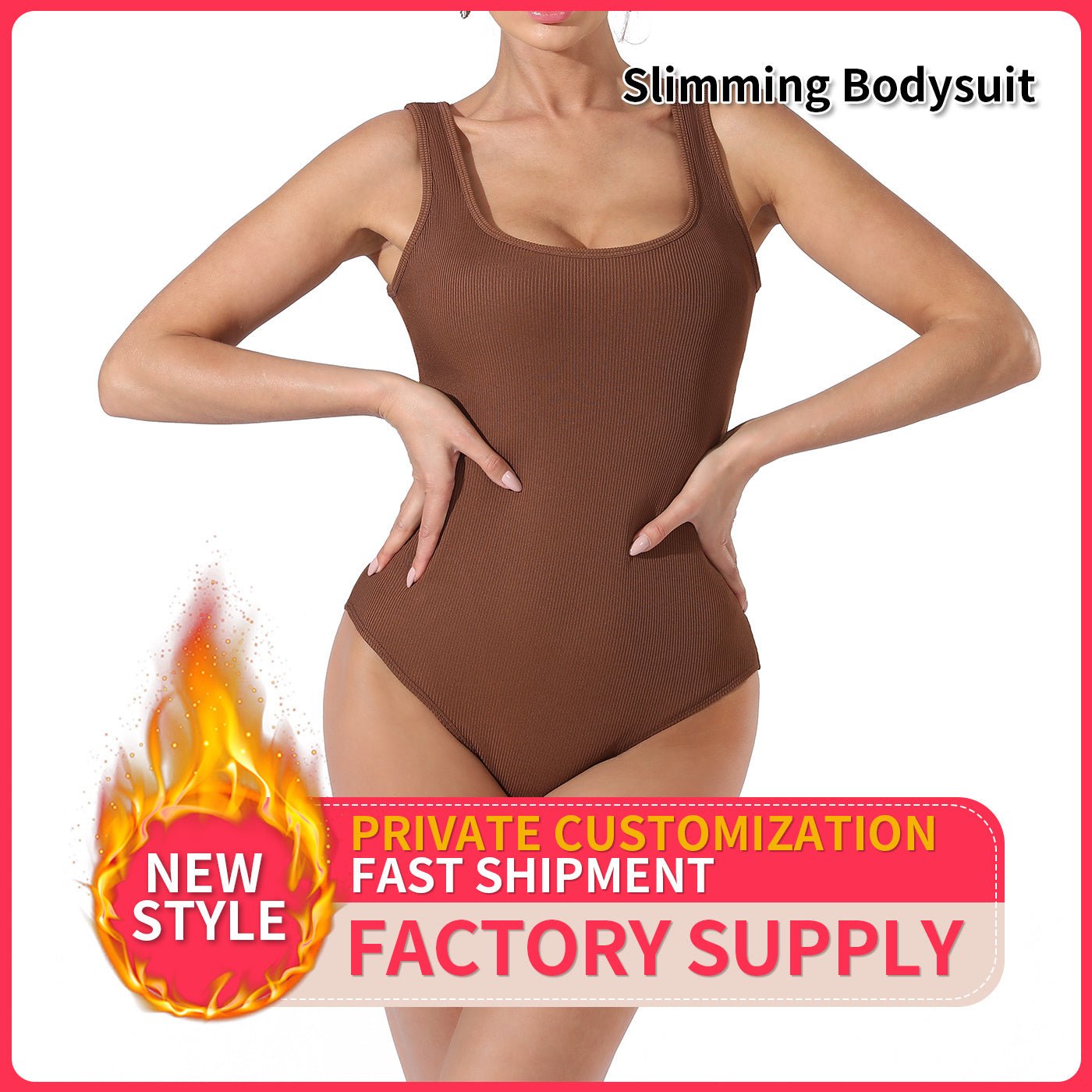 Women's Fashion Simple Solid Color Bodysuit - SIRISE LLCWomen's