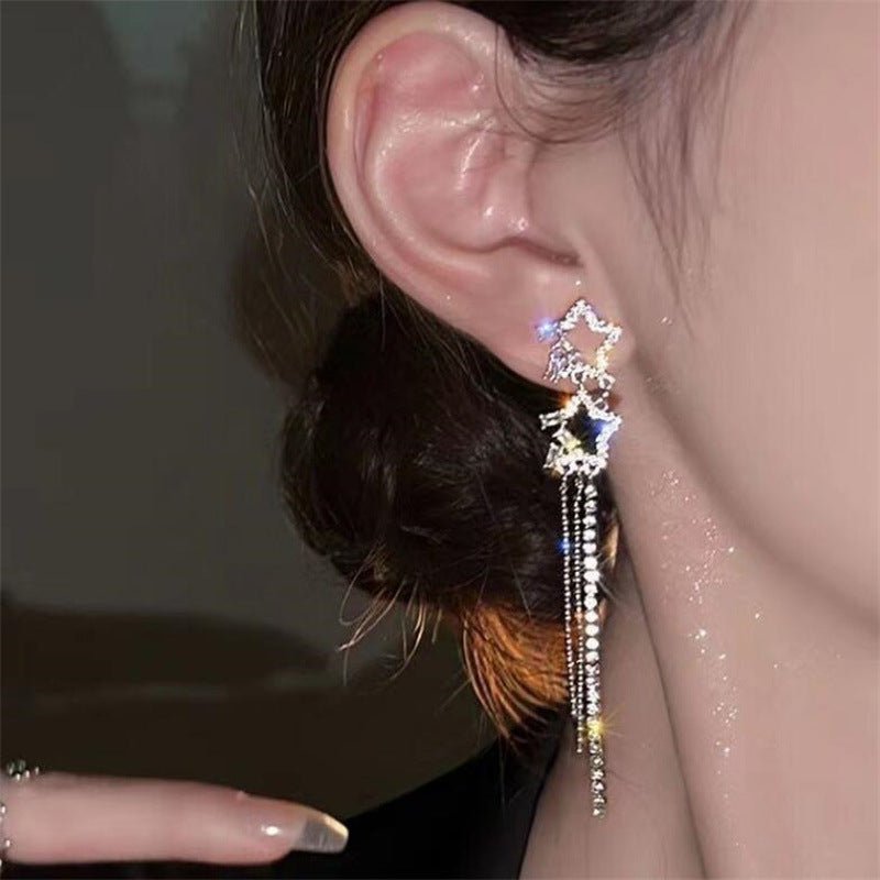 XINGX Water Drop Tassel Earrings Earrings Simple - SIRISE LLCWomen's